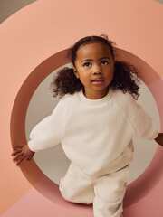 Толстовка для девочки Next E29-211, Молочный