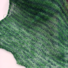 Baby B15 Вспушенная альпака секционное окрашивание 1500м/100гр Forest Green