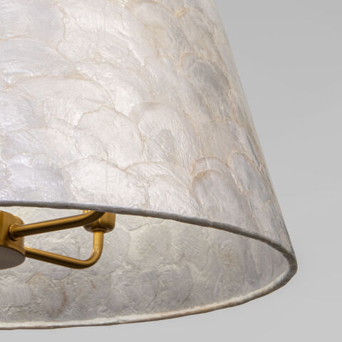 Подвесной светильник Eurosvet 101013/5 латунь/перламутр