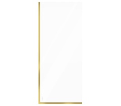 DIWO Анапа MV-AN-70-GL Шторка на ванну неподвижная, 70х140, профиль золото, прозрачное стекло фото