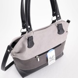 Сумка Саломея 398 мульти итальянский серо-черный