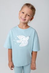 фуфайка  для девочки  КР 301987/голубой