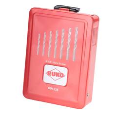 Набор сверл по металлу 1-10мм 19шт HSS-G DIN338 (LH-Левые) Ruko 214214Li