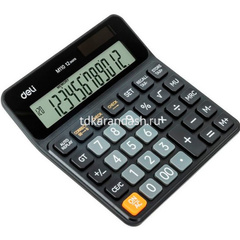 Калькулятор 12 разрядов 129х129х26,5мм черный