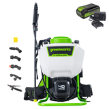 Опрыскиватель садовый Greenworks G40BPSK2 40V аккумуляторный, с АКБ 2 А/ч и ЗУ