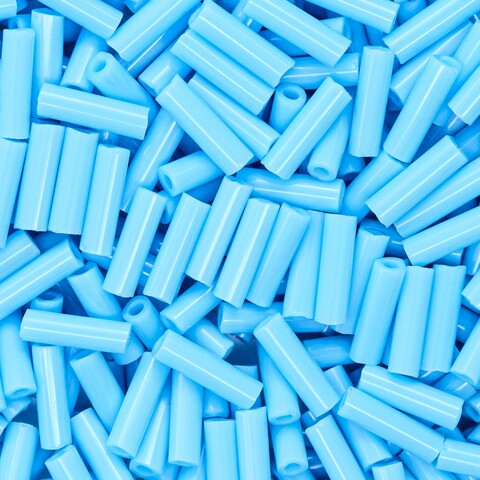 Японский бисер TOHO Bugle (стеклярус) 6mm (№43), непрозрачный глянцевый