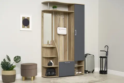 Прихожая Агата ПР-03 дуб каньон / графит