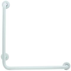 Поручень угловой 3 точки опоры правый нерж. сталь NOFER 115060.W белый