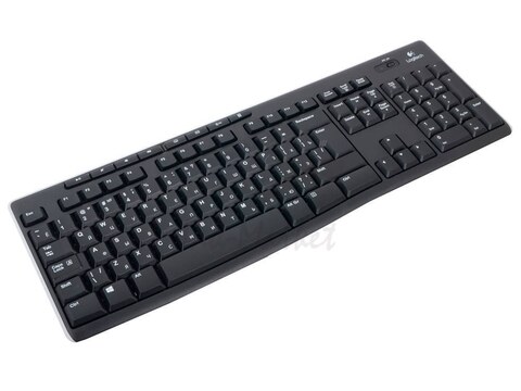 Logitech Wireless Keyboard K270, Black, CN, Rus/Eng [920-003757]