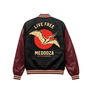 Бомбер Medooza varsity Pterosaur черно-бордовый