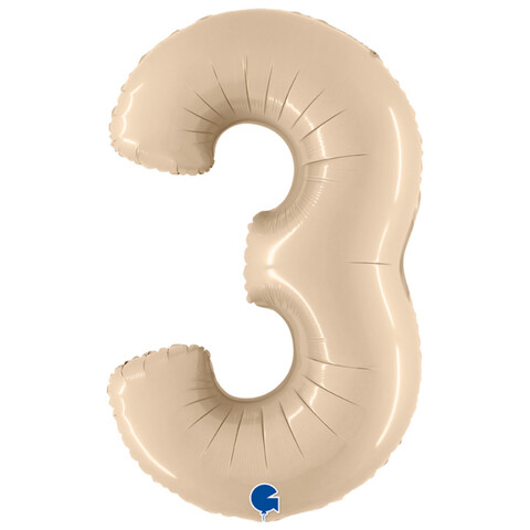 Цифры кремовые, 102 см