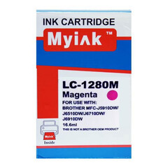 Картридж для Brother MFC-J5910, 6510, 6710 (LC1280XLM) Magenta (16,6ml, Dye) MyInk