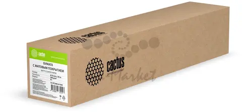 Бумага Cactus CS-PC200-61030 24"(A1) 610мм-30м/200г/м2/белый матовое универсальная (с покрытием) втулка:50.8мм (2")