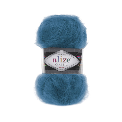 Пряжа Alize Mohair Classic New 646 темно-бирюзовый