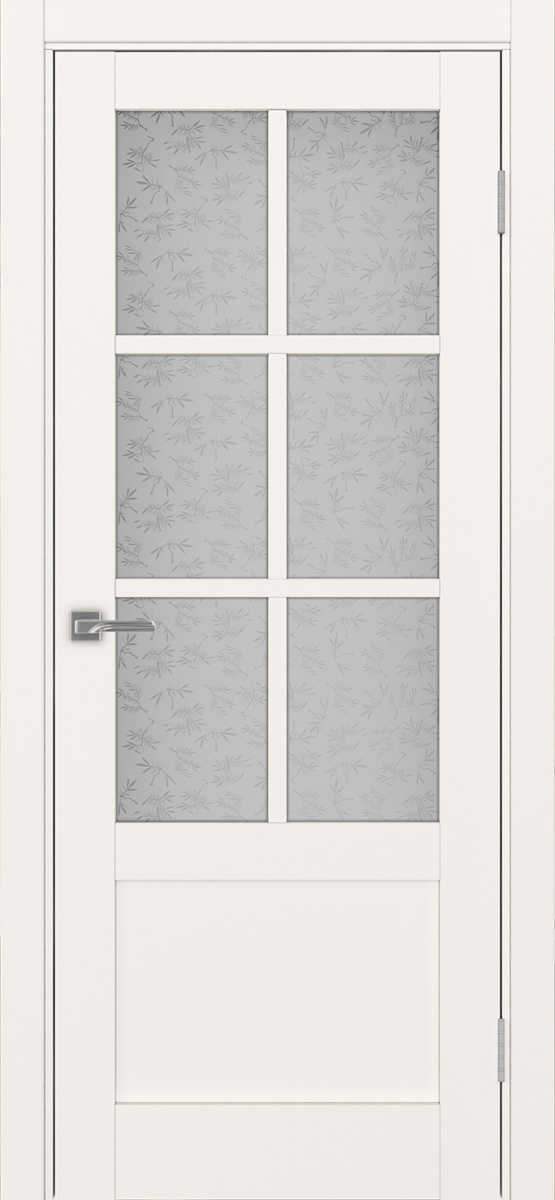 Дверь межкомнатная Оптима Порте Турин 541ПФ.2221, цвет бежевый, экошпон, стекло Дали