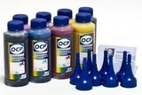 Комплект пигментных чернил OCP для принтеров Epson R1900/R2000 - OCP EGO, BKP 110, BK 111, CP 110, YP 116, RP 110, MP 110, OP 110. 8 x 100 мл