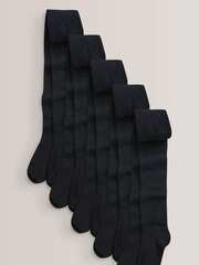 Колготки хлопковые для девочки Next 961-084, 5 шт., Черный