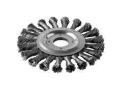 ЗУБР 125 мм, стальная проволоки 0.5 мм, щетка дисковая для УШМ, Профессионал (35190-125)