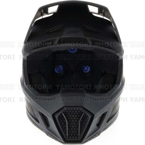 Шлем LEATT 7.5 V22 черный + очки Velocity 4.5 - размер M (57-58)