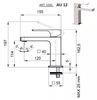 Remer AU12 Смеситель для раковины absolute