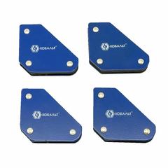 Угольник магнитный КОБАЛЬТ 58 х 50 мм, на 3 угла (45, 90, 135), магнит до 4 кг (4 шт.) бли (918-276)