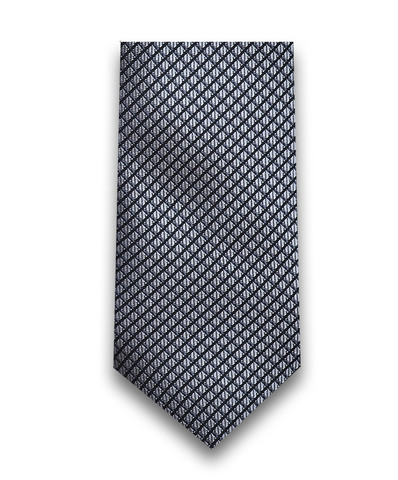 Серебристый галстук в клетку TSAREVICH