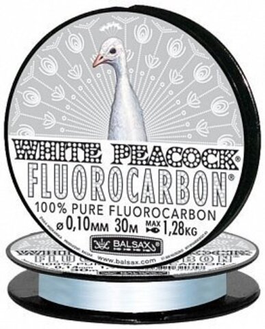 Купить рыболовную леску Balsax White Peacock Fluorocarbon 30м 0,18