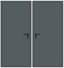 ПП Дверь EI60 RAL 7011 Тёмно-серая