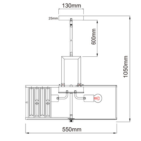 Подвесная люстра MW-Light Монарх 121010305