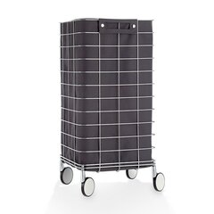Decor Walther 0613794 Decor Walther WR 1 Корзина для белья 35x35x75см, цвет: хром / антрацит фото