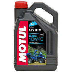 Моторное масло минеральное Motul Atv-Utv 4T 10W-40 4л для квадроцикла
