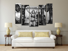 Модульная картина "Спортивная девушка"