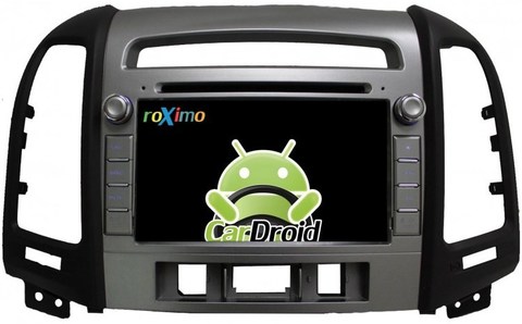 Штатная магнитола на Android 6.0 для Hyundai Santa Fe 2 Roximo 4G RX-2008