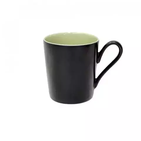 Кружка 360мл Costa Nova Riviera черная с зеленым