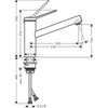 Hansgrohe Zesis M33 74802000 Смеситель для кухни (хром)