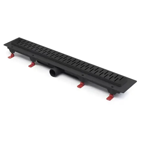 Трап линейный для пола, боковой слив, черный MCH CH850/50MC