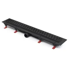 Трап линейный для пола, боковой слив, черный MCH CH850/50MC