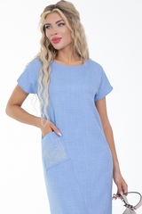 Платье Яркое лето (небесный) Diolche