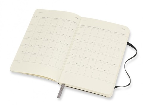 Еженедельник Moleskine Academic Wknt PKS, цвет черный