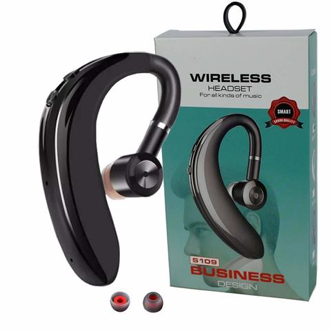 S109 Wireless Earphone Business Bluetooth-гарнитура, Автомобильный Bluetooth-наушник ,беспроводные наушники (черный)