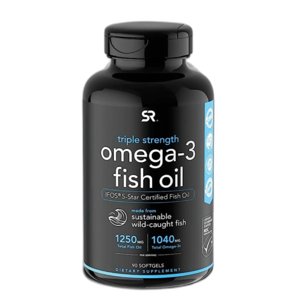 Купить рыбий жир с омега-3 тройная сила 1250 мг, Omega-3 Fish Oil  AlaskOmega Sports Research, выгодно в Москве