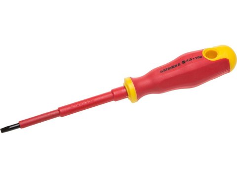 STAYER Electro, SL6.5 х 150 мм, диэлектрическая отвертка, Professional (25141-06-15)