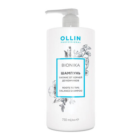 OLLIN BioNika Roots To Tips Balance Shampoo - Шампунь Баланс от корней до кончиков