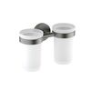 Aquatek AQ4117BGM AQ4117BGM ЕВРОПА стакан с держателем двойной, шлиф. черный хром