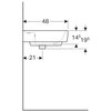 Geberit 869850000+122185000 869850000+122185000 Комплект Renova Nr. 1 Plan шкафчик под раковину 776х586х438 мм белый глянец с раковиной 122185000