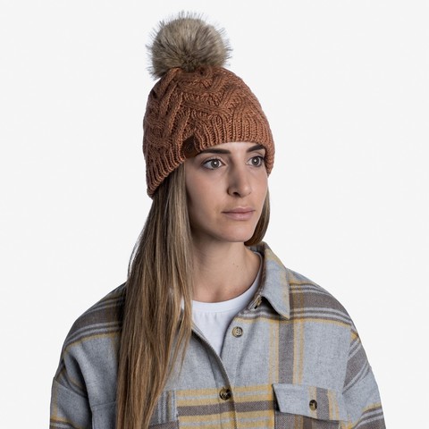 Шапка вязаная с флисом Buff Hat Knitted Polar Caryn Rosewood фото 2