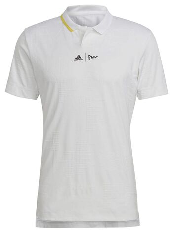 Поло теннисное Adidas London Polo - white/impact yellow