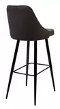 фото 2 Барный стул NEPAL-BAR ГРАФИТ #14, велюр/ черный каркас (H=78cm) М-City на profcook.ru