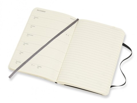 Еженедельник Moleskine Academic Wknt PKS, цвет черный