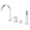 Смеситель ABBER Wasserfall AF8613 на борт ванны, хром